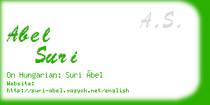 abel suri business card
