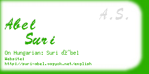 abel suri business card
